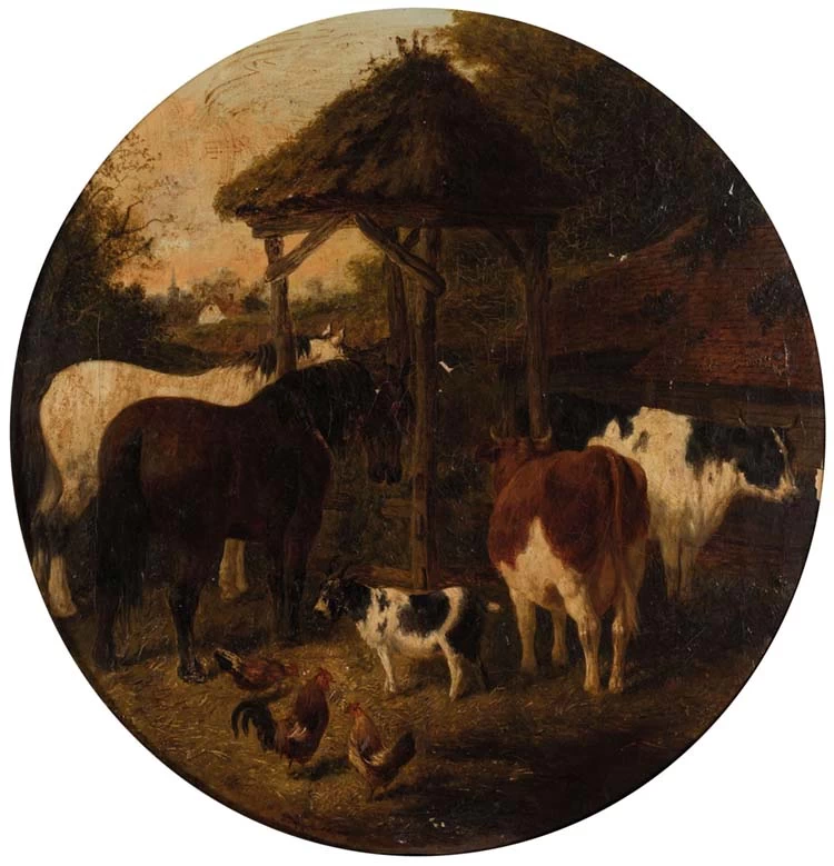 Paesaggio con animali